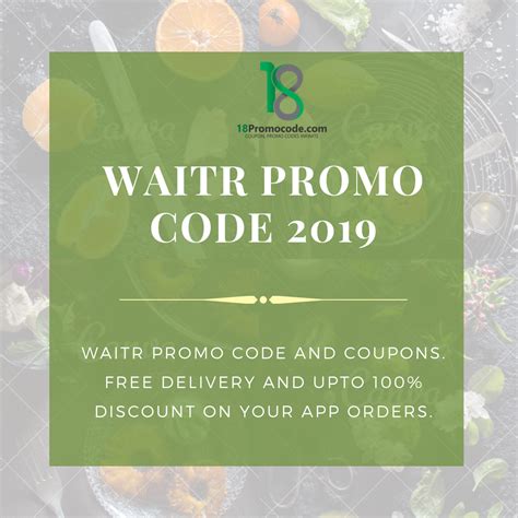 At the moment, you can use 20 off any orders at waitrapp. . Waitr promo code